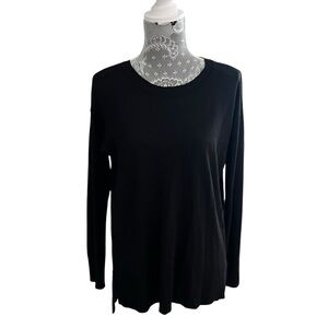H&M Women’s Black Long Sleeve Top Size Small Casual Everyday Basic